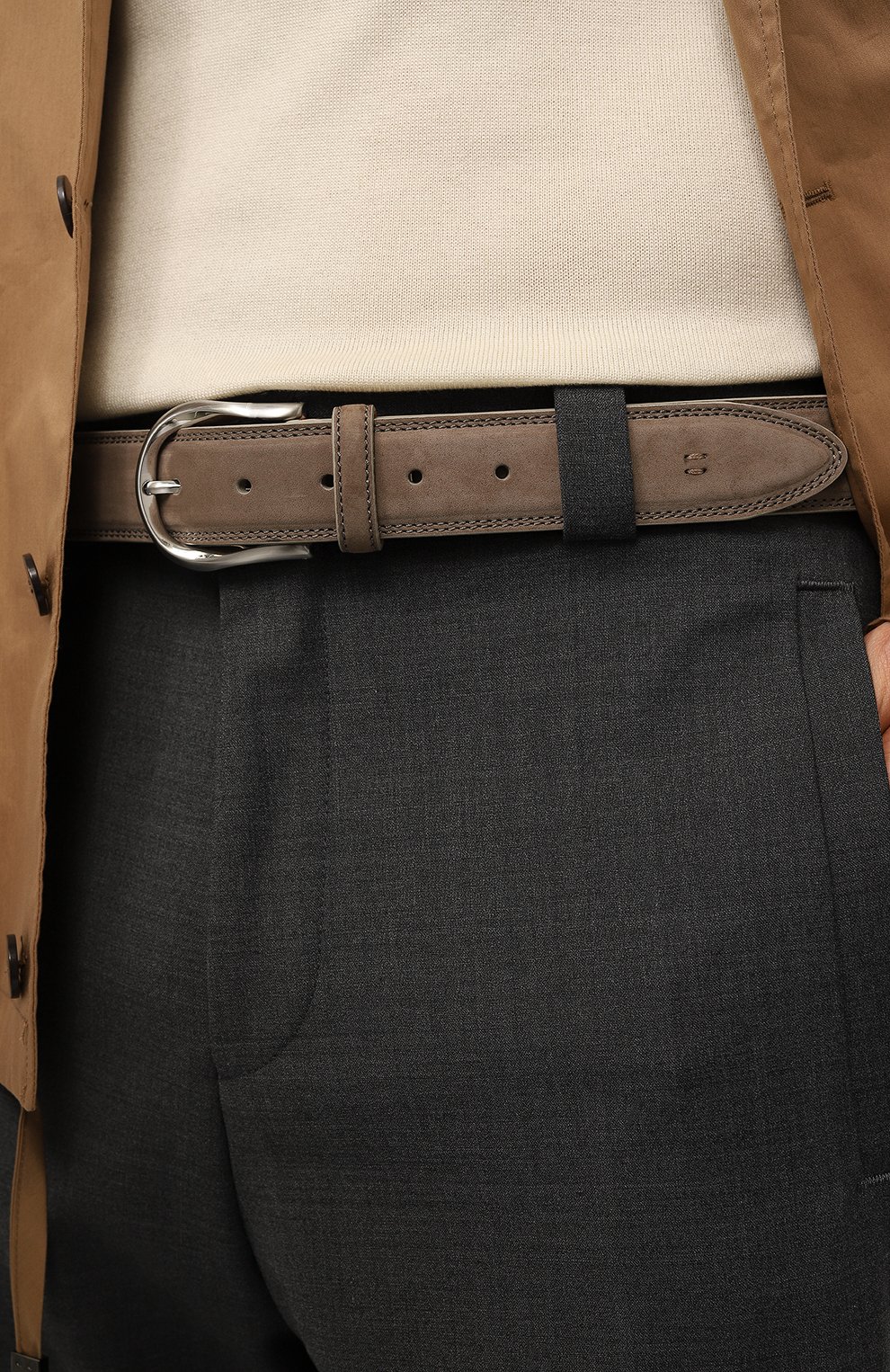 Замшевый ремень CORNELIANI, арт. 92V320-3820851, фото 2