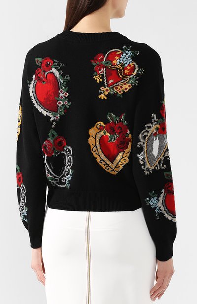 Кашемировый пуловер DOLCE & GABBANA, арт. FX435T/JAMUN, фото 4