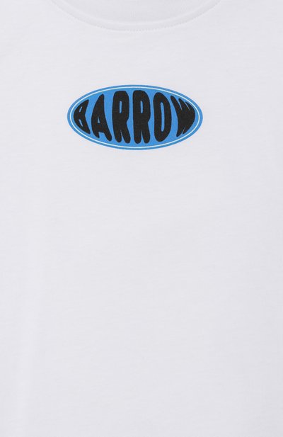 Хлопковая футболка BARROW белого цвета по цене 8225 руб., арт. S6BKJUTH074, фото 3 Хлопковая футболка BARROW, арт. S6BKJUTH074, фото 3