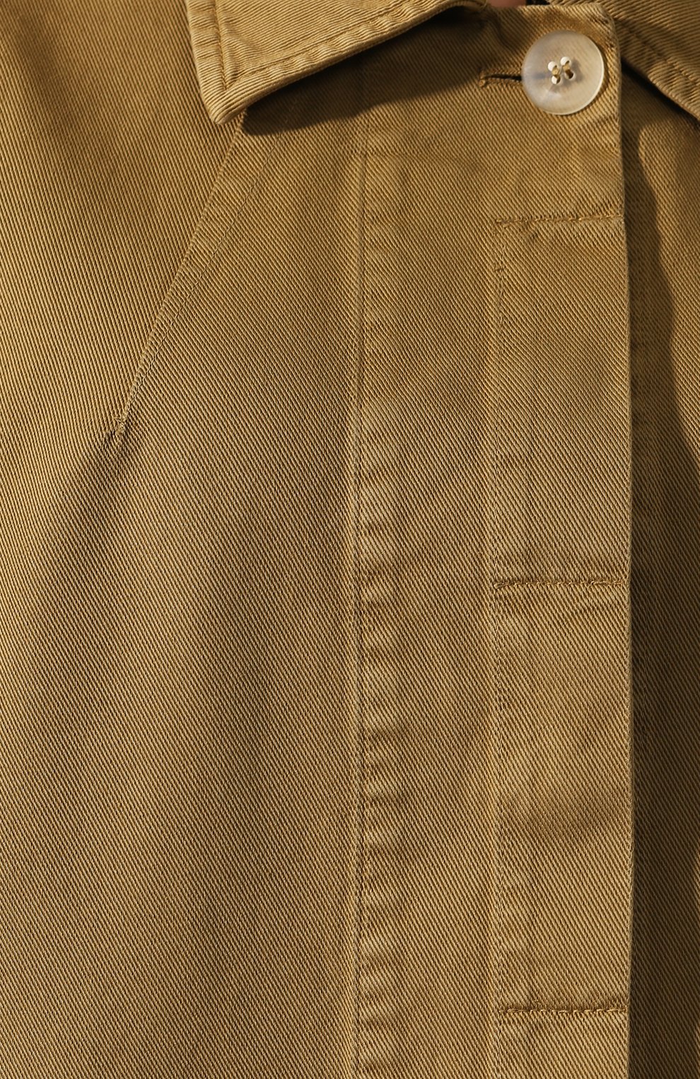 Хлопковое пальто DRIES VAN NOTEN хаки цвета по цене 57600 руб., арт. 191-10227-7292, фото 5 Хлопковое пальто DRIES VAN NOTEN, арт. 191-10227-7292, фото 5