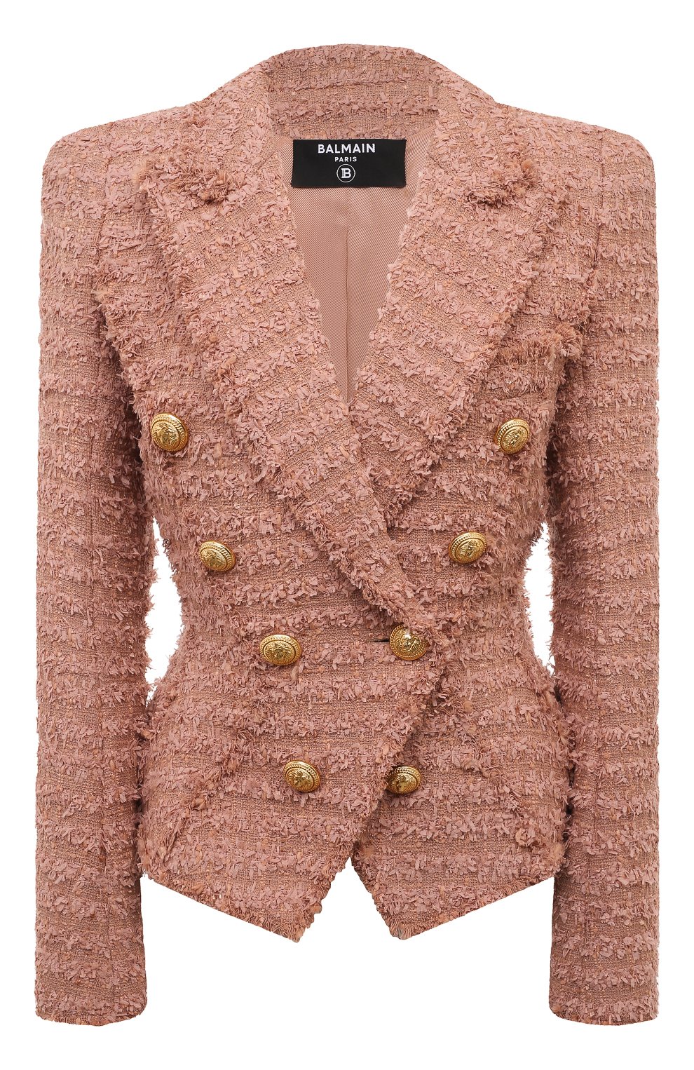 Жакет BALMAIN темно-розового цвета по цене 276000 руб., арт. AF1SI207XE36, фото 1 Жакет BALMAIN, арт. AF1SI207XE36, фото 1