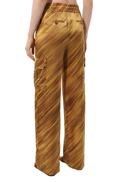 Шелковые брюки-карго KITON, арт. D57114K0978C, фото 4