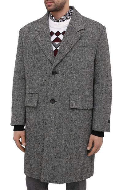 Шерстяное пальто PRADA, арт. SGB593-1XQD-F0031-202, фото 3