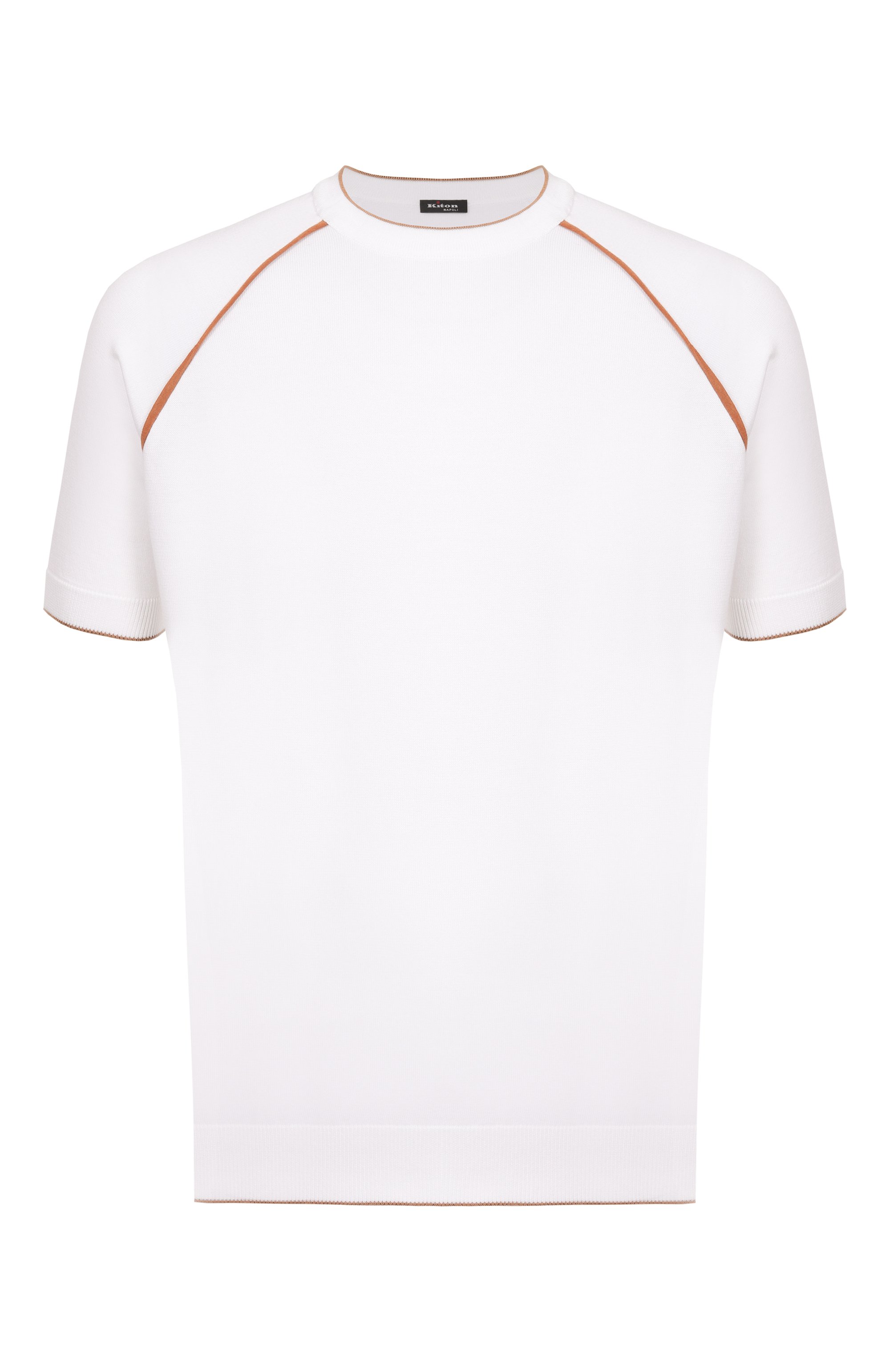 Хлопковый джемпер KITON белого цвета по цене 252000 руб., арт. UMK090101, фото 1 Хлопковый джемпер KITON, арт. UMK090101, фото 1