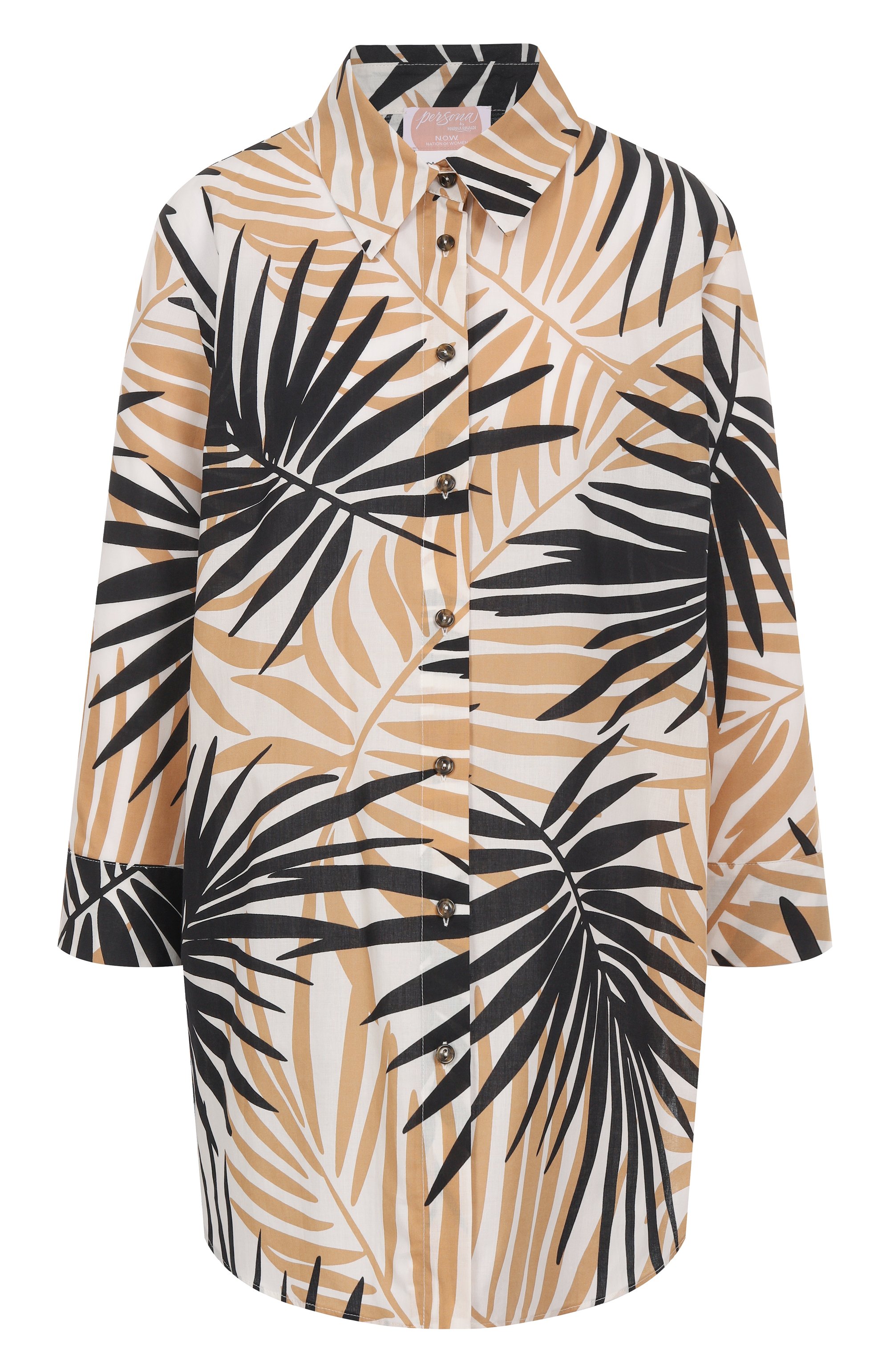 Хлопковая рубашка PERSONA BY MARINA RINALDI, арт. RAID, фото 1