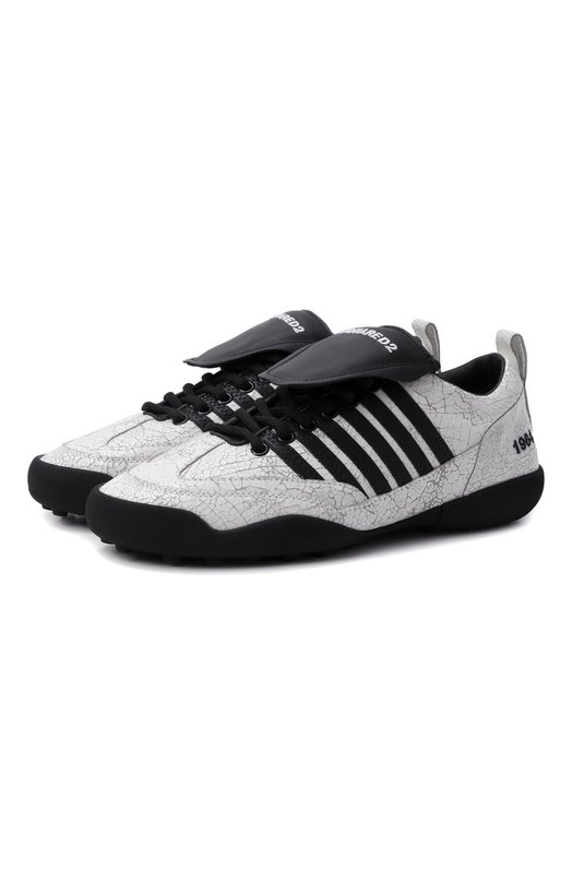 Кожаные кеды Soccer Dsquared2 SNW0304/43108439 Серый SNW0304/43108439
