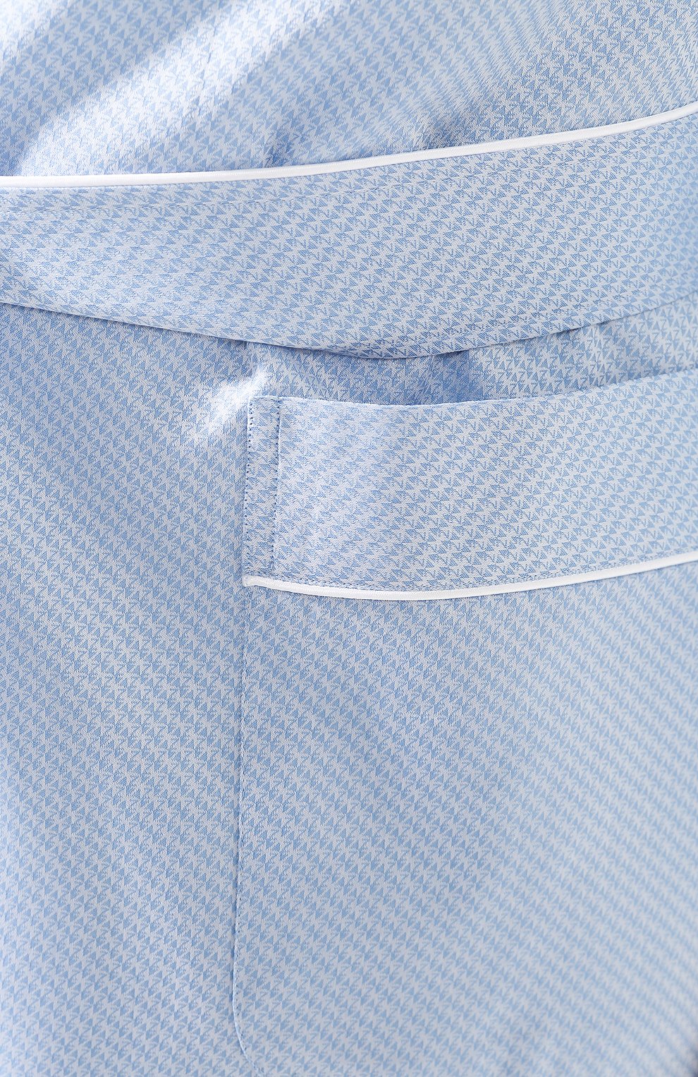 Хлопковый халат ZIMMERLI голубого цвета по цене 35050 руб., арт. 4734-75140, фото 5 Хлопковый халат ZIMMERLI, арт. 4734-75140, фото 5