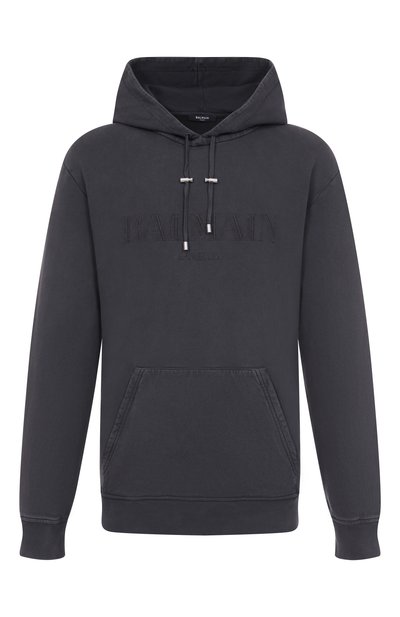 Мужской хлопковое худи BALMAIN, арт. FH1JT047/BC72