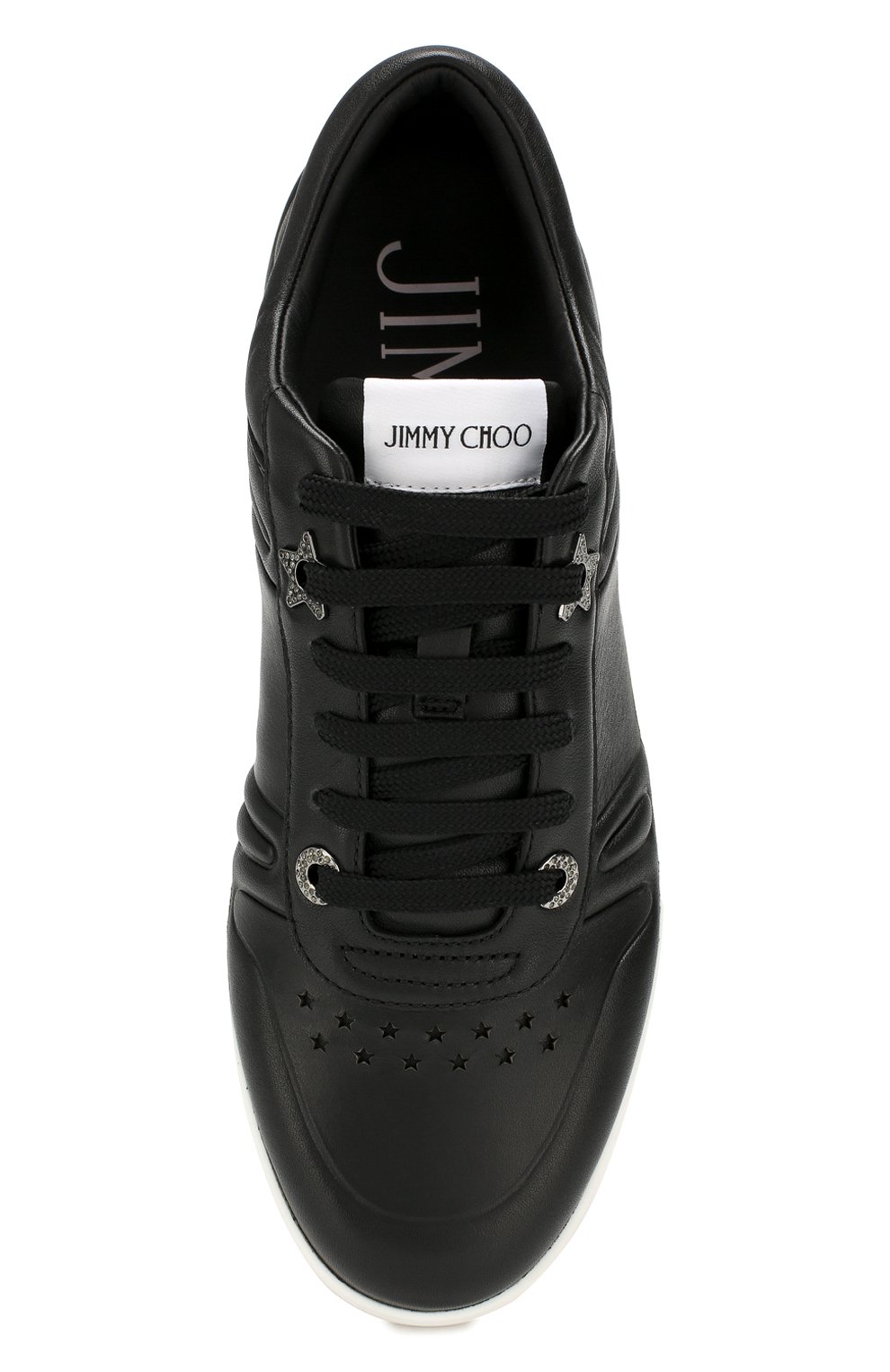 Кожаные кеды hawaii JIMMY CHOO, арт. HAWAII/F/CLF, фото 5