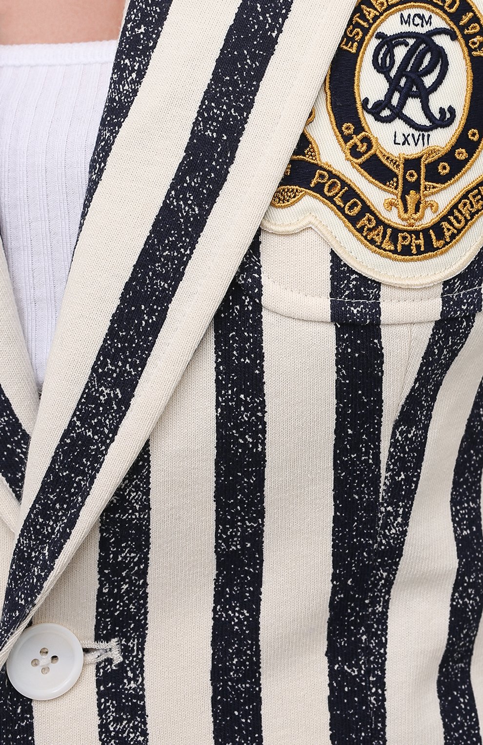 Хлопковый жакет POLO RALPH LAUREN разноцветного цвета по цене 31350 руб., арт. 211827937, фото 5 Хлопковый жакет POLO RALPH LAUREN, арт. 211827937, фото 5