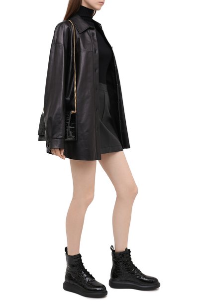 Кожаные ботинки ALEXANDER MCQUEEN, арт. 633922/WHY20, фото 2