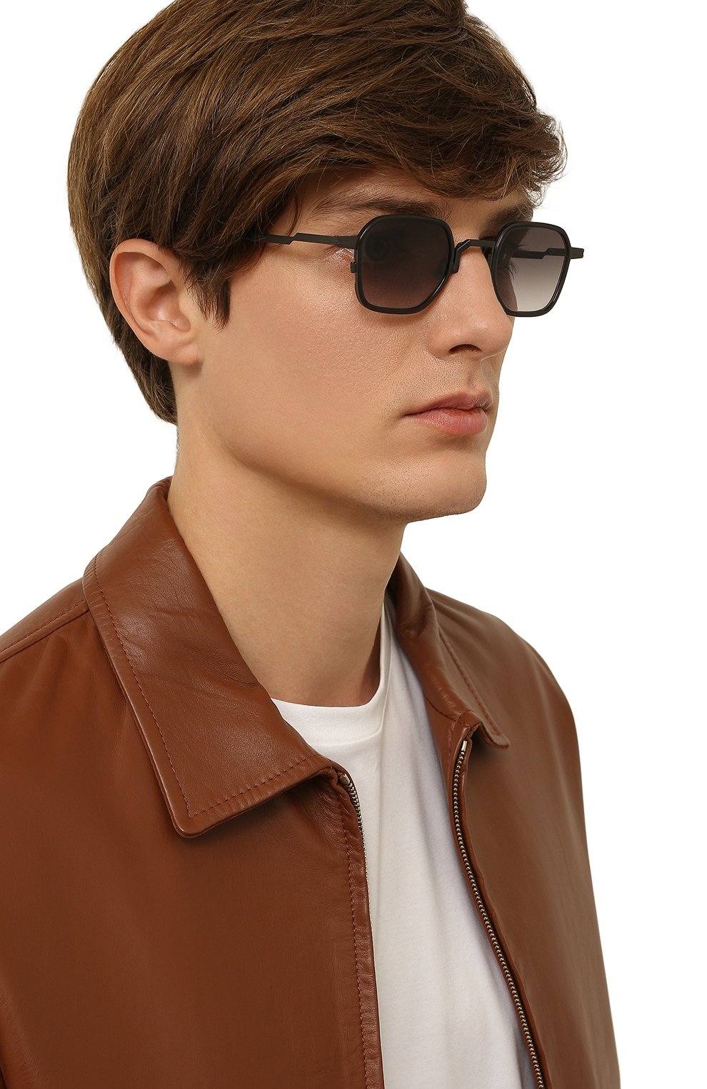 Солнцезащитные очки MOVITRA черного цвета по цене 78550 руб., арт. RICHARD GUNMET.BL.GR., фото 3 Солнцезащитные очки MOVITRA, арт. RICHARD GUNMET.BL.GR., фото 3