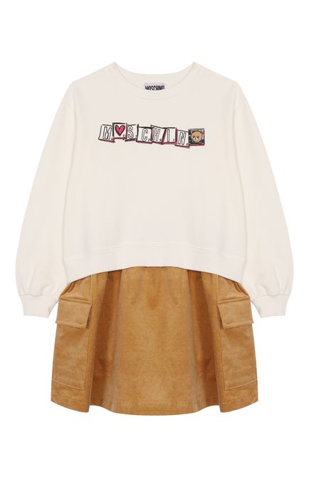 Хлопковое платье MOSCHINO, арт. HDV0GV/LCA43/10-14