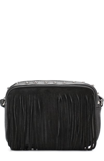 Кожаная сумка с бахромой и заклепками DESIGNERS, REMIX GIRLS, арт. 13437, фото 1