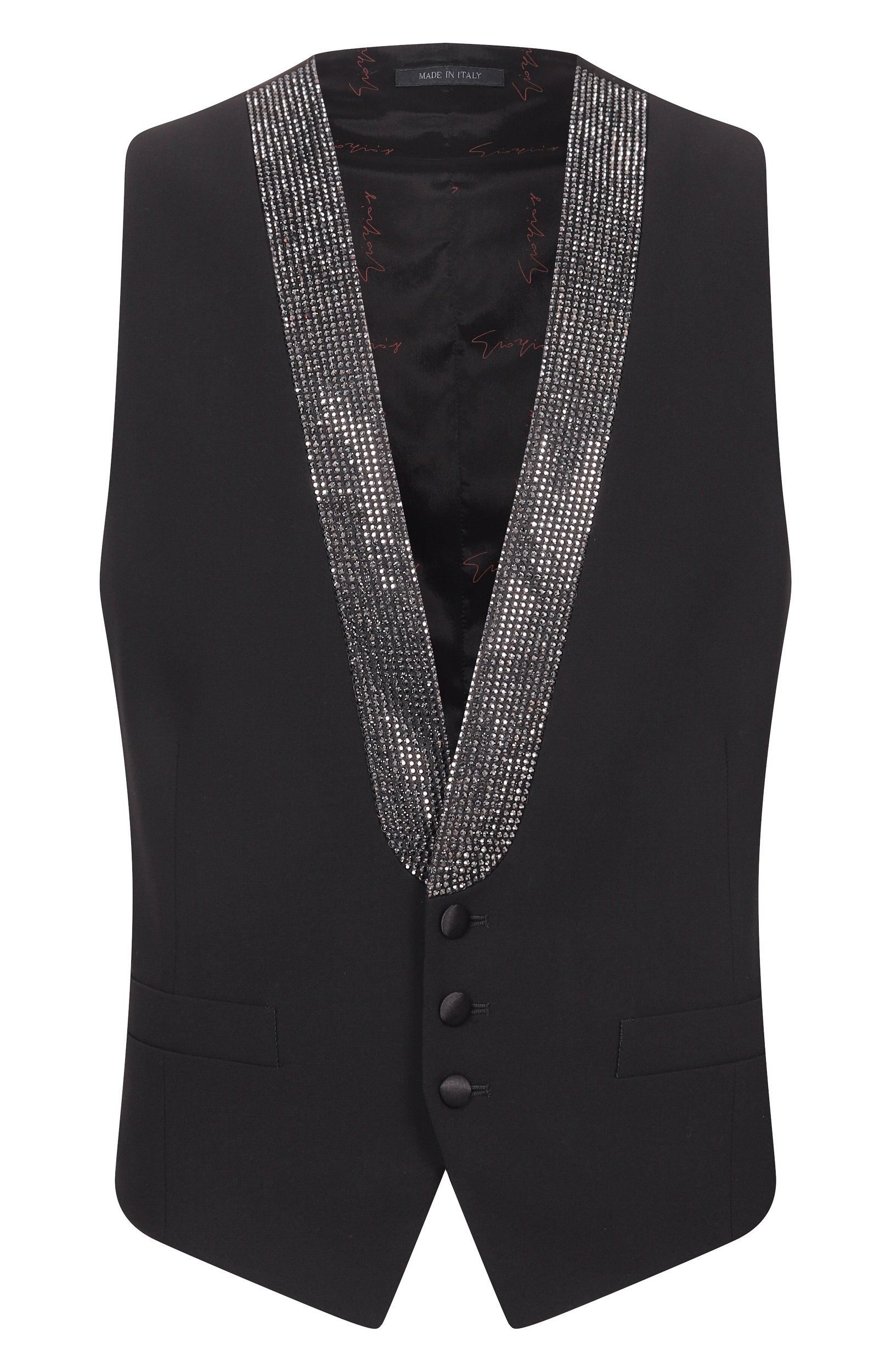 Жилет с отделкой стразами GIORGIO ARMANI, арт. GM004583/TE10043, фото 1