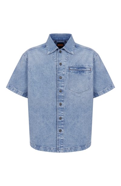 Мужская джинсовая рубашка BOSS ORANGE, арт. 50538203