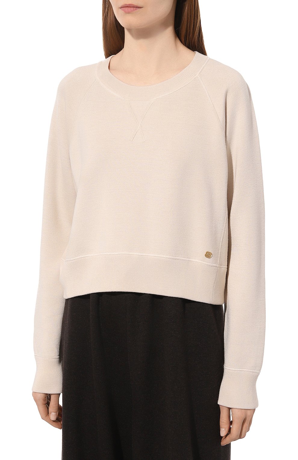 Свитшот из шерсти и шелка COSY SUNDAY, арт. S1AT009CG, фото 3