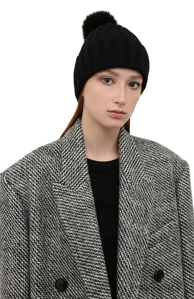 Шапка из шерсти и кашемира WOOLRICH черного цвета по цене 17500 руб., арт. CFWWAC0106FR/UF0600, фото 2 Шапка из шерсти и кашемира WOOLRICH, арт. CFWWAC0106FR/UF0600, фото 2
