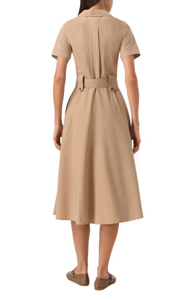 Хлопковое платье BEATRICE .B бежевого цвета по цене 39950 руб., арт. 25FE6482P0P23, фото 4 Хлопковое платье BEATRICE .B, арт. 25FE6482P0P23, фото 4