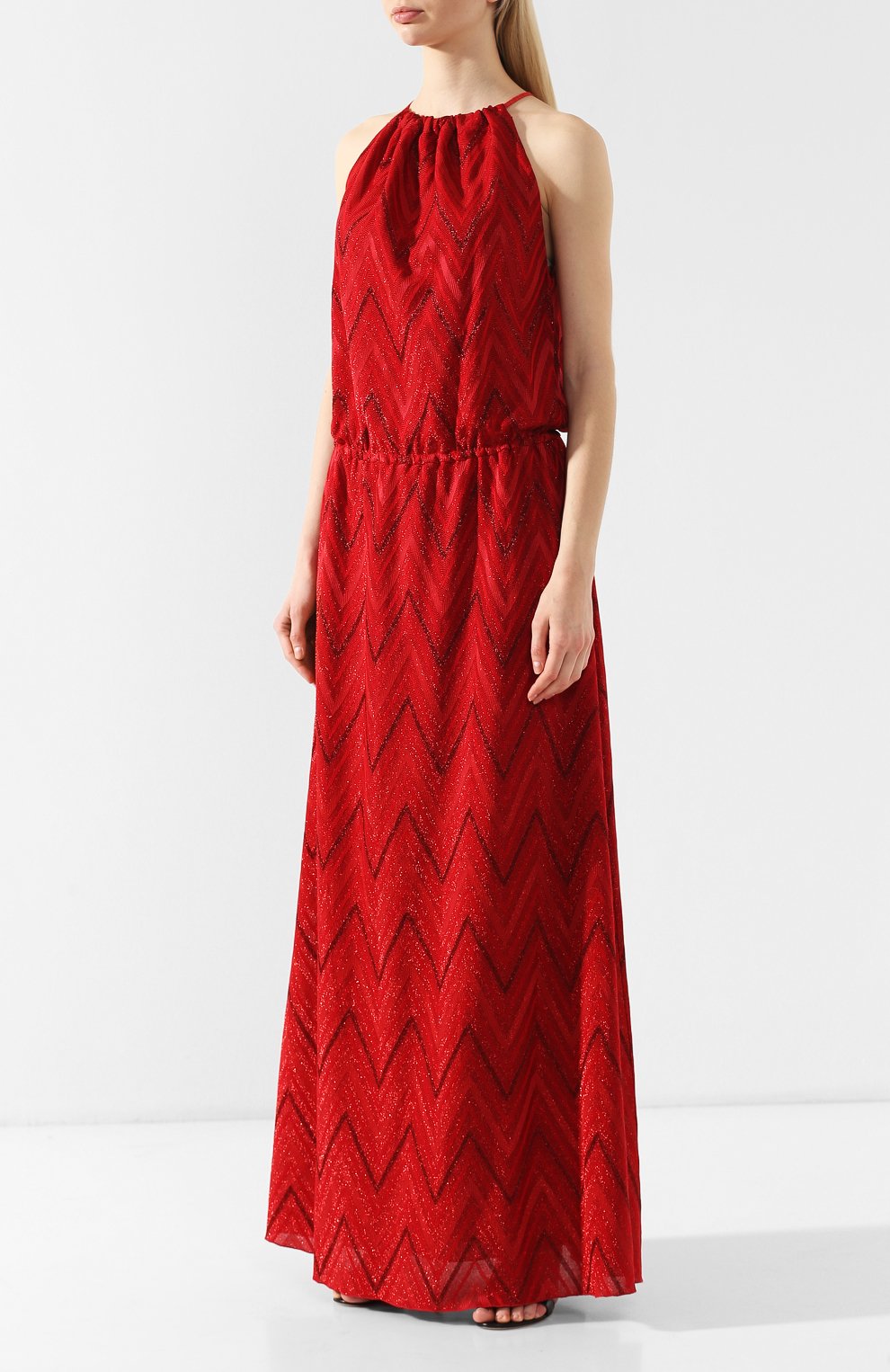 Платье из смеси хлопка и вискозы M MISSONI красного цвета по цене 39900 руб., арт. 2DG00010/2J0005, фото 3 Платье из смеси хлопка и вискозы M MISSONI, арт. 2DG00010/2J0005, фото 3