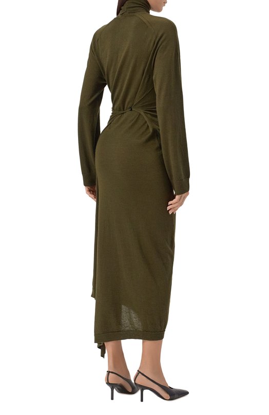 Платье из кашемира и шелка Petar Petrov F25K1/SILK Зелёный  F25K1/SILK Фото 3