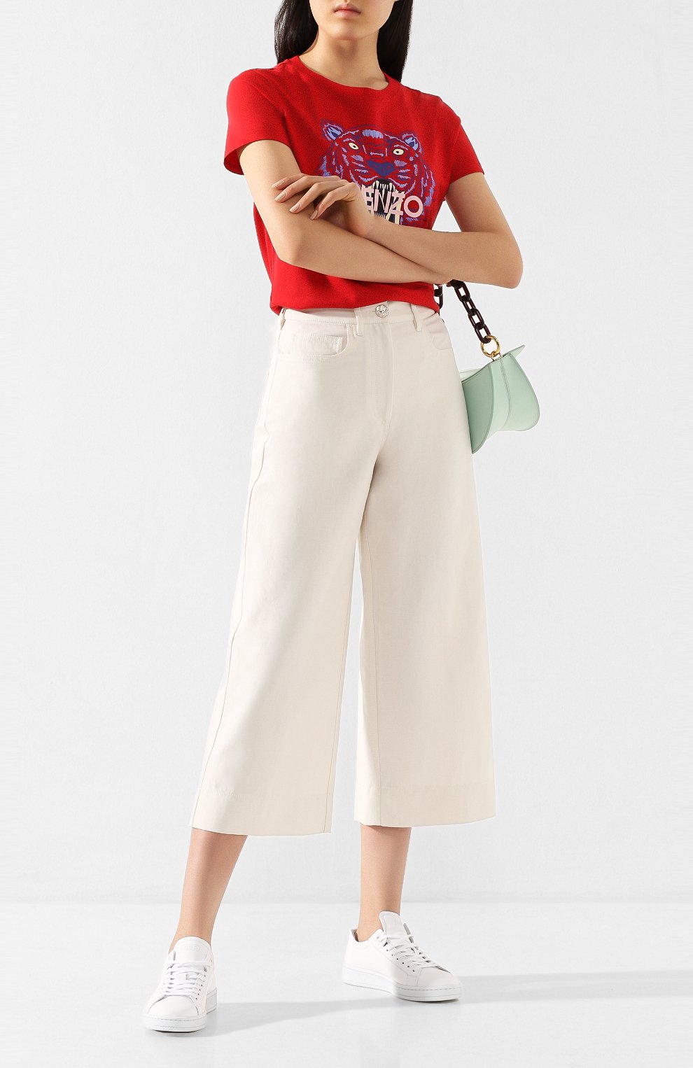 Брюки из смеси хлопка и льна KENZO, арт. FA52PA0115A0, фото 2