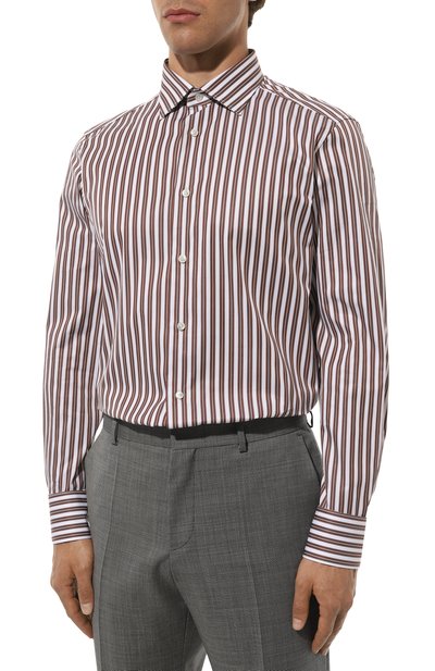 Хлопковая сорочка ZEGNA, арт. 701532A7/9MS0JI, фото 4