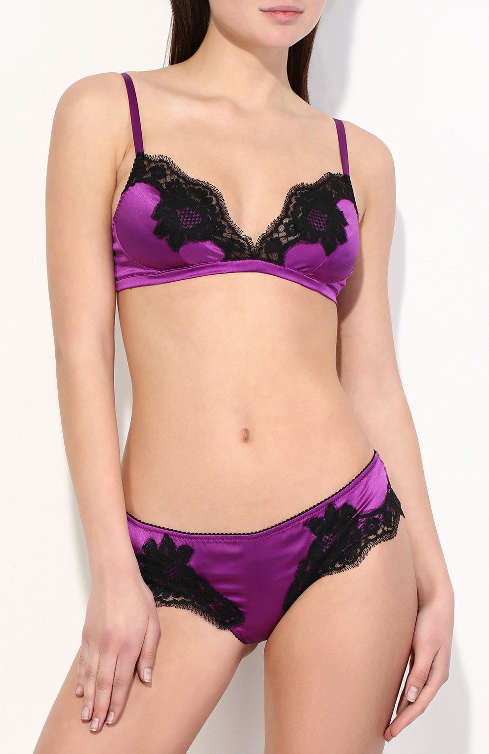 Шелковые трусы с кружевной отделкой DOLCE & GABBANA, арт. 0122/02A02T/FUADG, фото 2