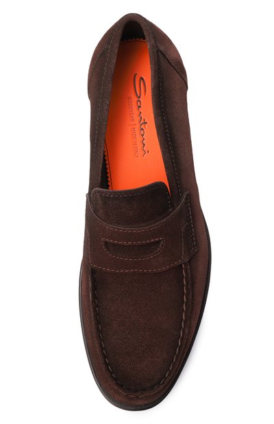 Замшевые пенни-лоферы quentin SANTONI, арт. MCQG18143PD5SRVR, фото 5