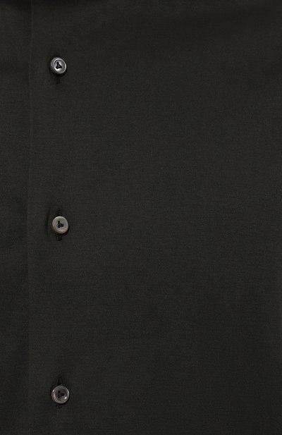 Хлопковая рубашка VAN LAACK хаки цвета по цене 29950 руб., арт. PER-LSF/180031, фото 5 Хлопковая рубашка VAN LAACK, арт. PER-LSF/180031, фото 5