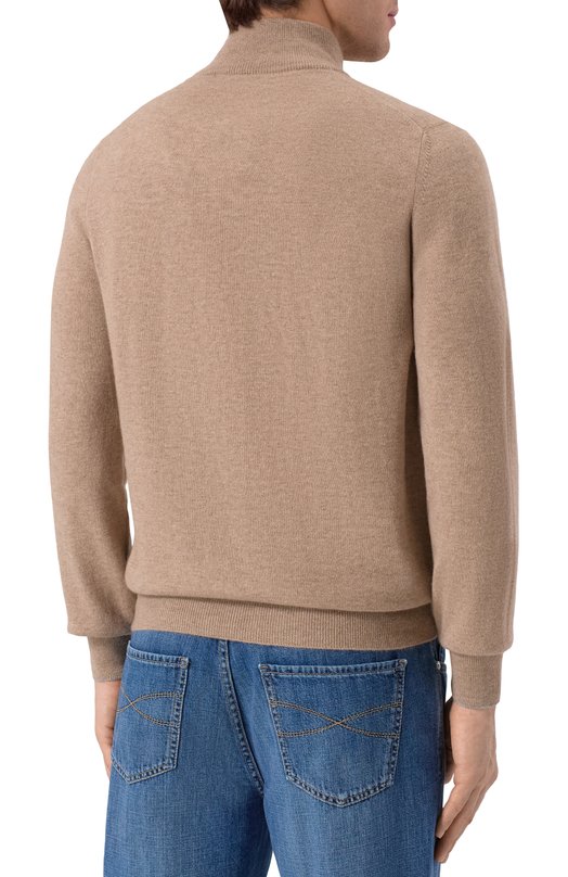 Кашемировый джемпер Brunello Cucinelli M2200124 Бежевый  M2200124 Фото 4