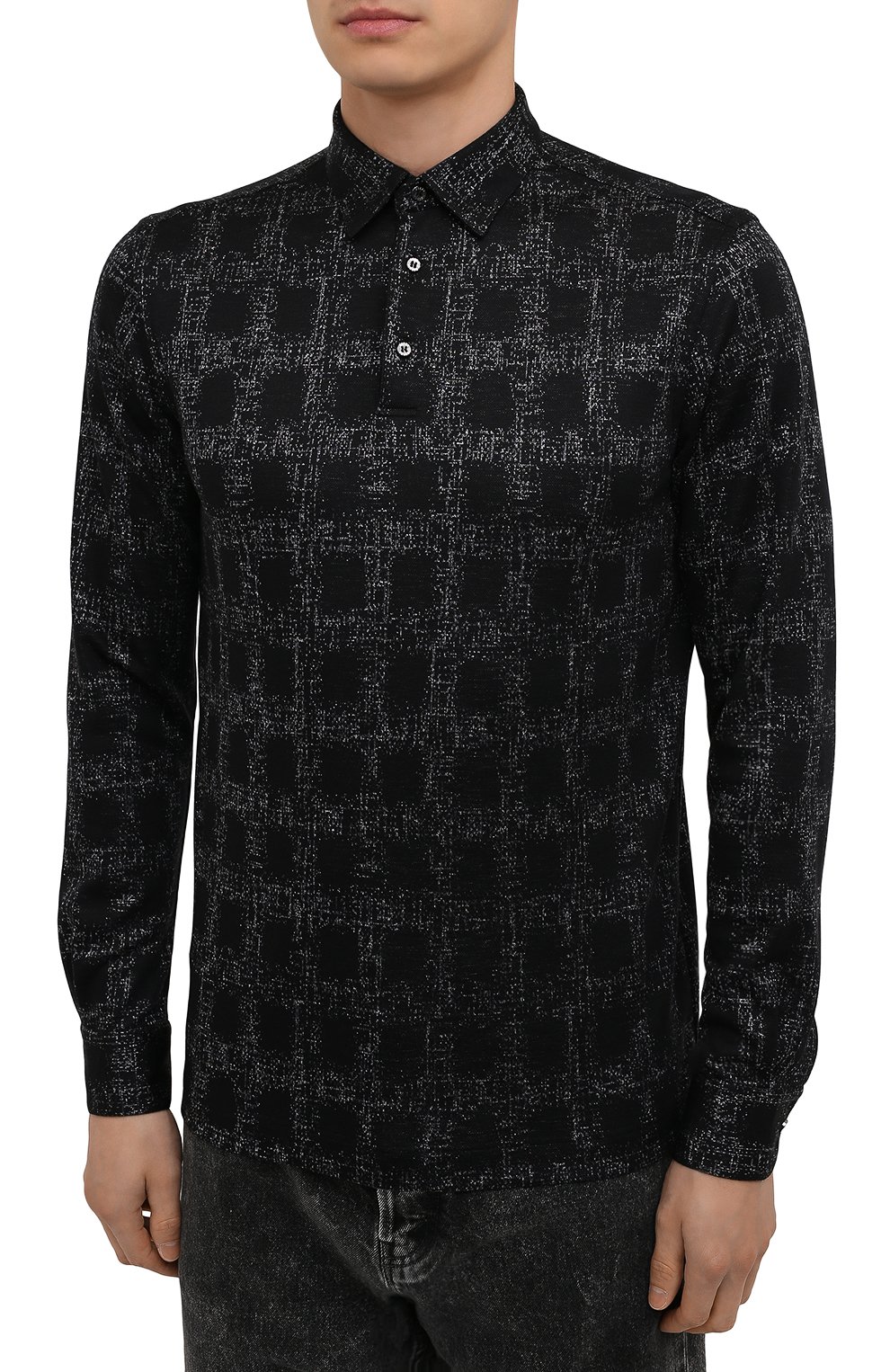 Поло из шерсти и шелка ZILLI SPORT, арт. MFW-66029-000/0003, фото 3