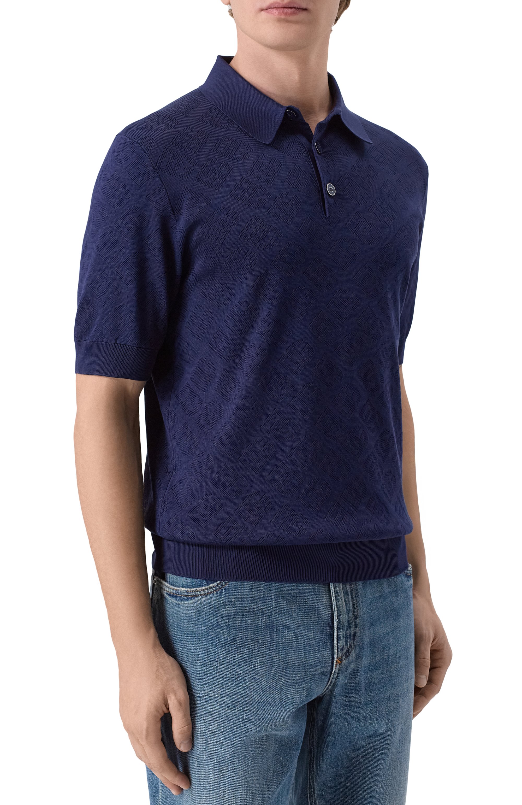 Шелковое поло DOLCE & GABBANA, арт. GXZ02T/JBS09, фото 3