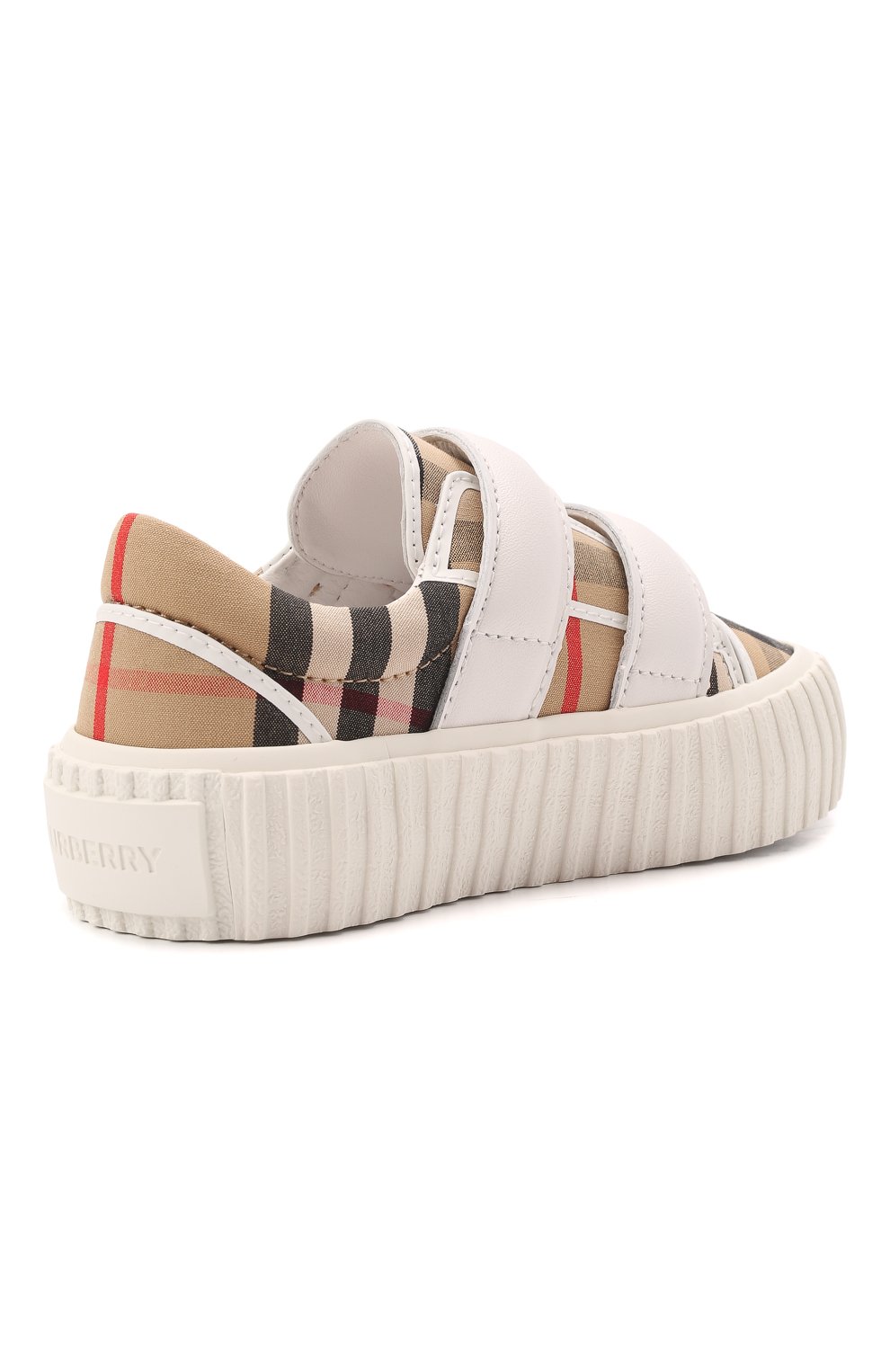 Текстильные кеды BURBERRY бежевого цвета по цене 29500 руб., арт. 8049401, фото 3 Текстильные кеды BURBERRY, арт. 8049401, фото 3