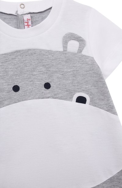 Хлопковый комбинезон IL GUFO, арт. P22T0246M0014/3M-9M, фото 3