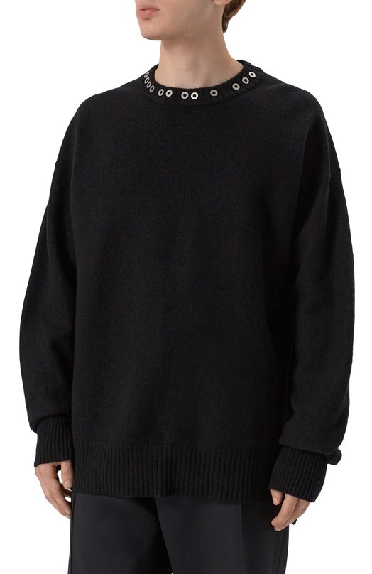 Шерстяной свитер Jil Sander J22GP0267-J14603 Чёрный  J22GP0267-J14603 Фото 3