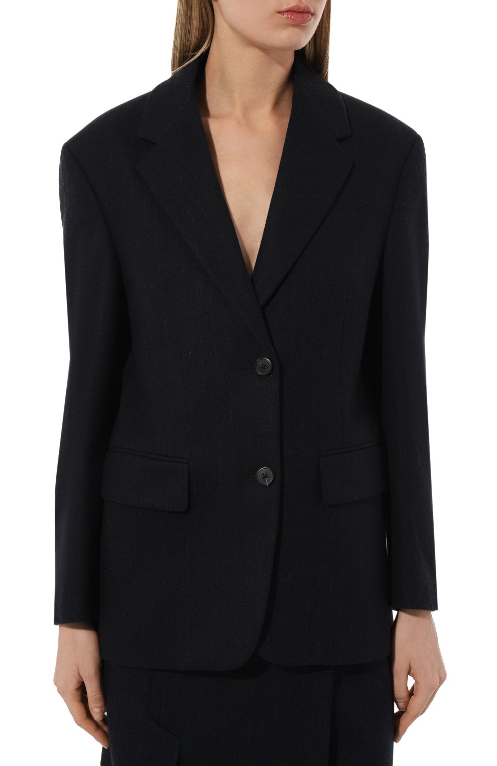 Шерстяной жакет PRADA, арт. P599L-1ZM3-F0008-212, фото 3