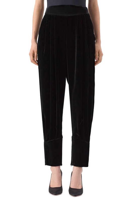 Бархатные брюки Giorgio Armani GW001601/TE10831 Чёрный  GW001601/TE10831 Фото 3