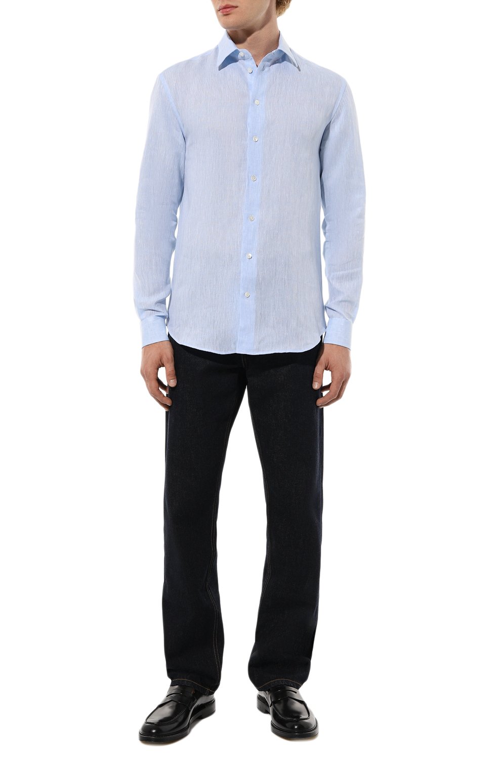 Льняная рубашка EMPORIO ARMANI, арт. 01SM0L/010F9, фото 2