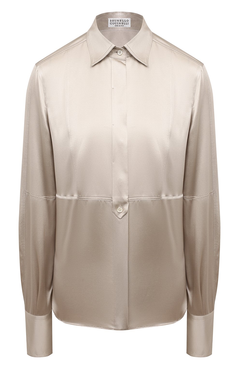 Атласная блузка BRUNELLO CUCINELLI, арт. MPC59NR516, фото 1