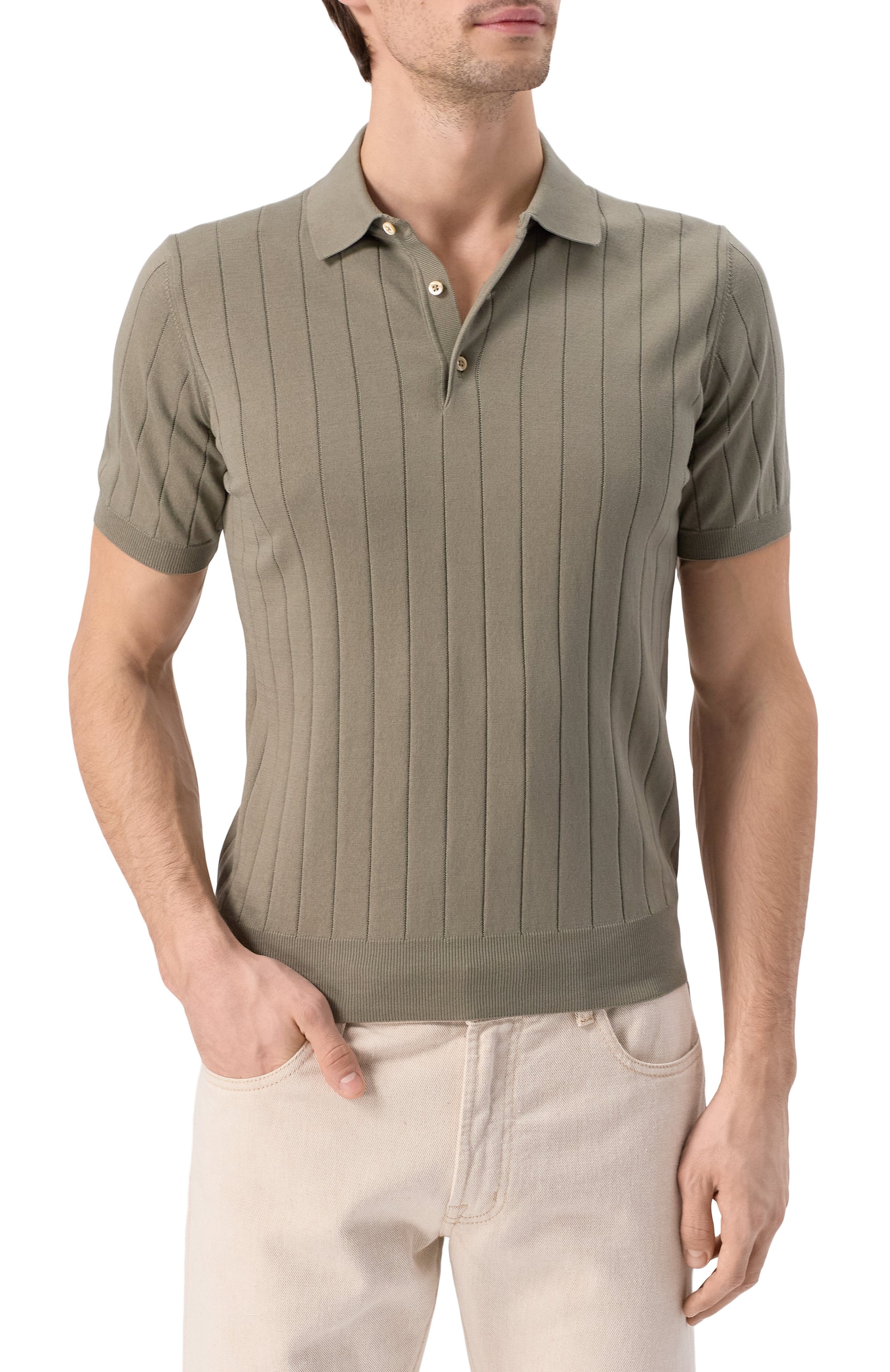 Хлопковое поло CORNELIANI, арт. 25M512-2525153, фото 3