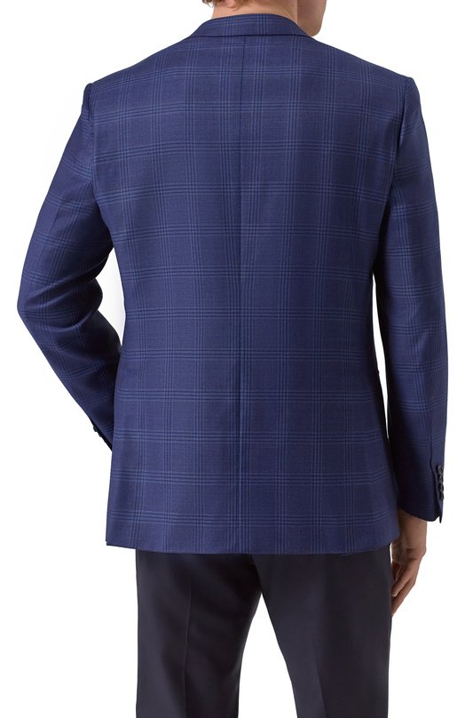 Шерстяной пиджак Brioni RG0D0R-PCA54 Синий  RG0D0R-PCA54 Фото 6