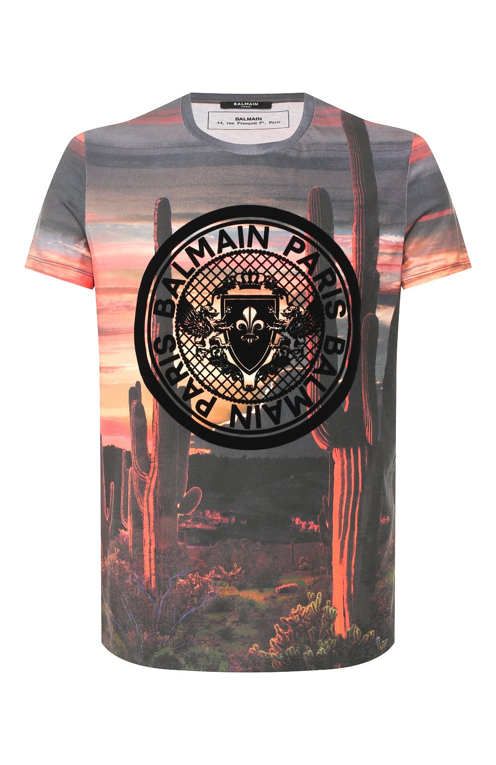 Хлопковая футболка  BALMAIN, арт. TH11601/I257, фото 1