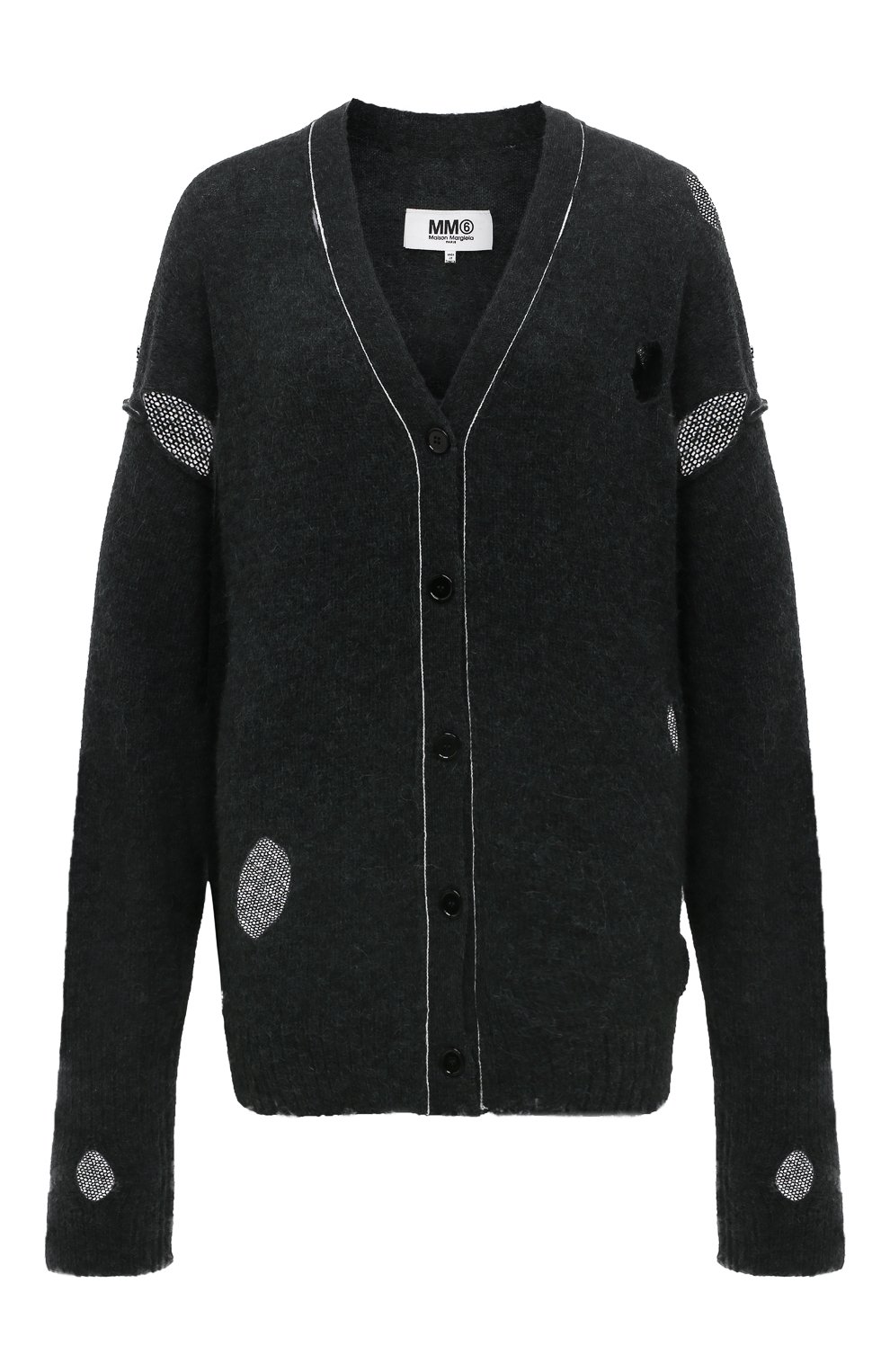Кардиган из шерсти и хлопка MM6, арт. S52HP0010/S18289, фото 1