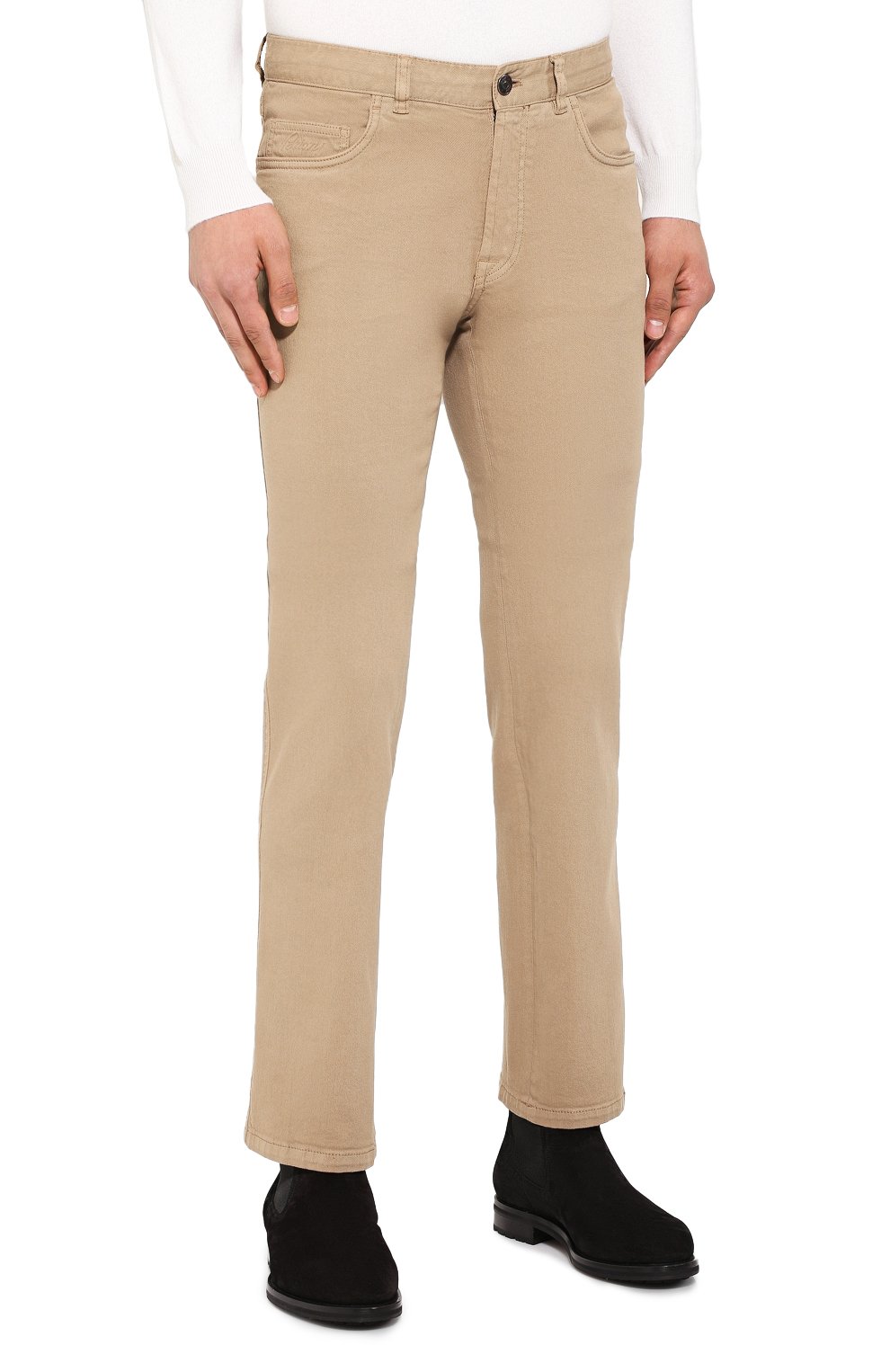 Джинсы stelvio BRIONI бежевого цвета по цене 77400 руб., арт. SPNJ0M/08T01/STELVI0, фото 3 Джинсы stelvio BRIONI, арт. SPNJ0M/08T01/STELVI0, фото 3