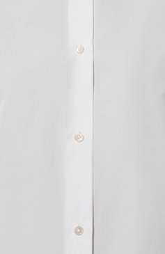 Женская хлопковая рубашка JIL SANDER белого цвета, арт. J04DL0003/J45001 | Фото 5 (Длина (для топов): Удлиненные; Рукава: Длинные; Материал внешний: Хлопо�к; Женское Кросс-КТ: Рубашка-одежда; Принт: Без принта; Материал сплава: Проставлено; Драгоценные камни: Проставлено; Стили: Классический)