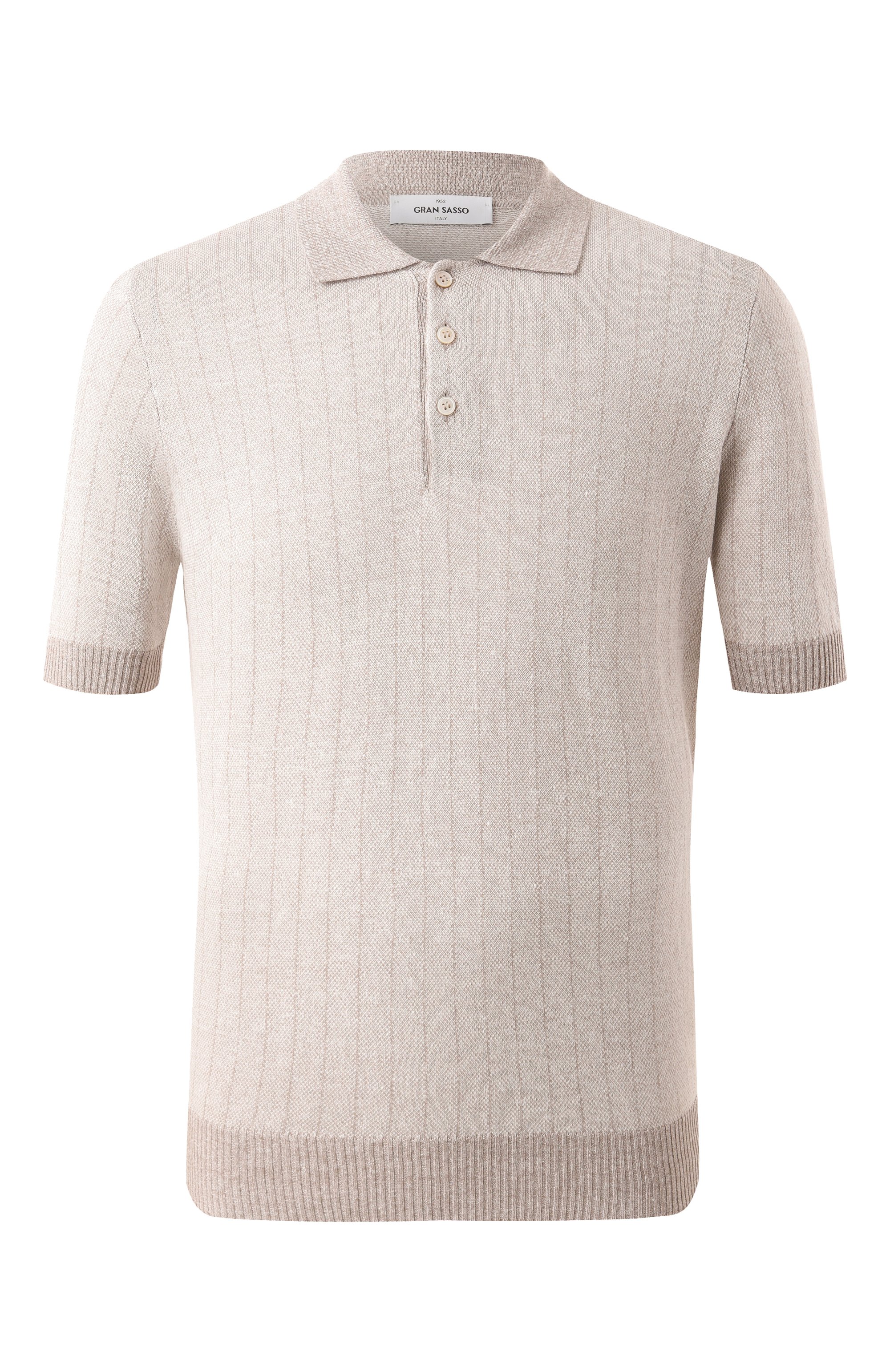 Поло изо льна и хлопка GRAN SASSO, арт. 57116/18659, фото 1