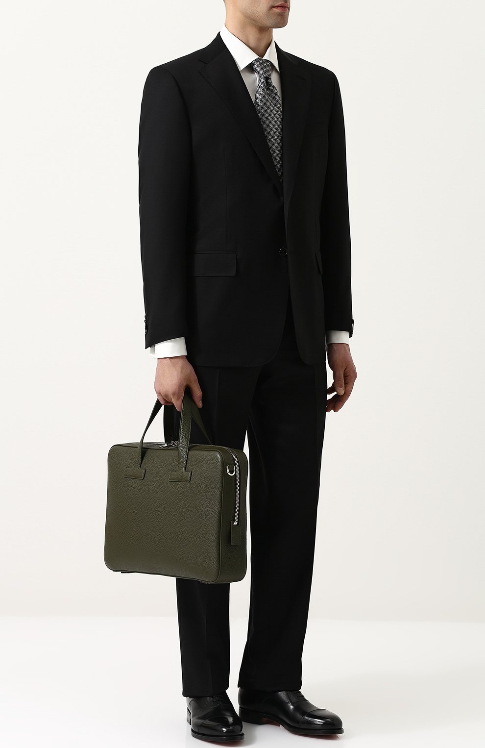 Кожаная сумка для ноутбука с плечевым ремнем TOM FORD, арт. 118H0353H-C92/217, фото 2