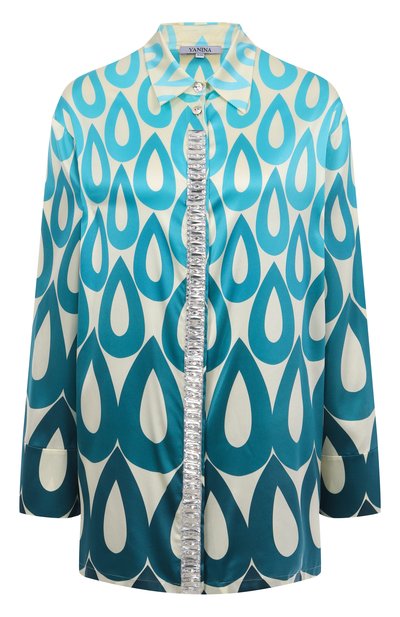 Женская атласная блузка YANINA, арт. T-2928