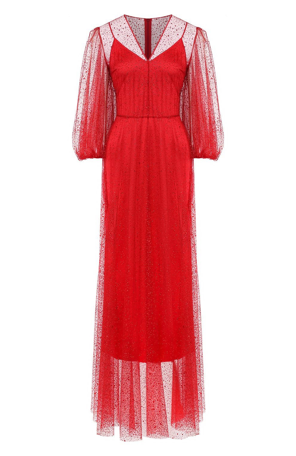 Платье-макси A LA RUSSE красного цвета по цене 145590 руб., арт. 3.9.23.07, фото 1 Платье-макси A LA RUSSE, арт. 3.9.23.07, фото 1